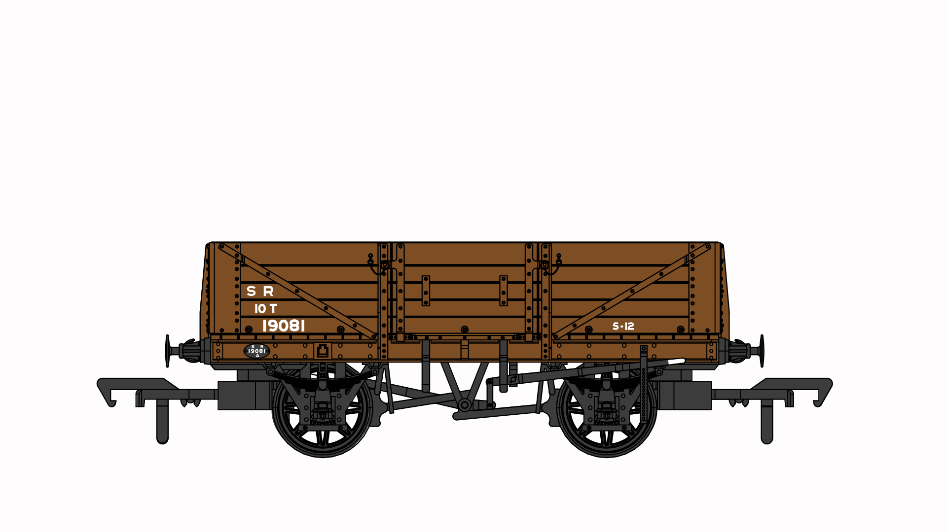 906006 D1347 5 plank open – SR no. 19081 (image for) 906006 D1347 5 plank open – SR no. 19081