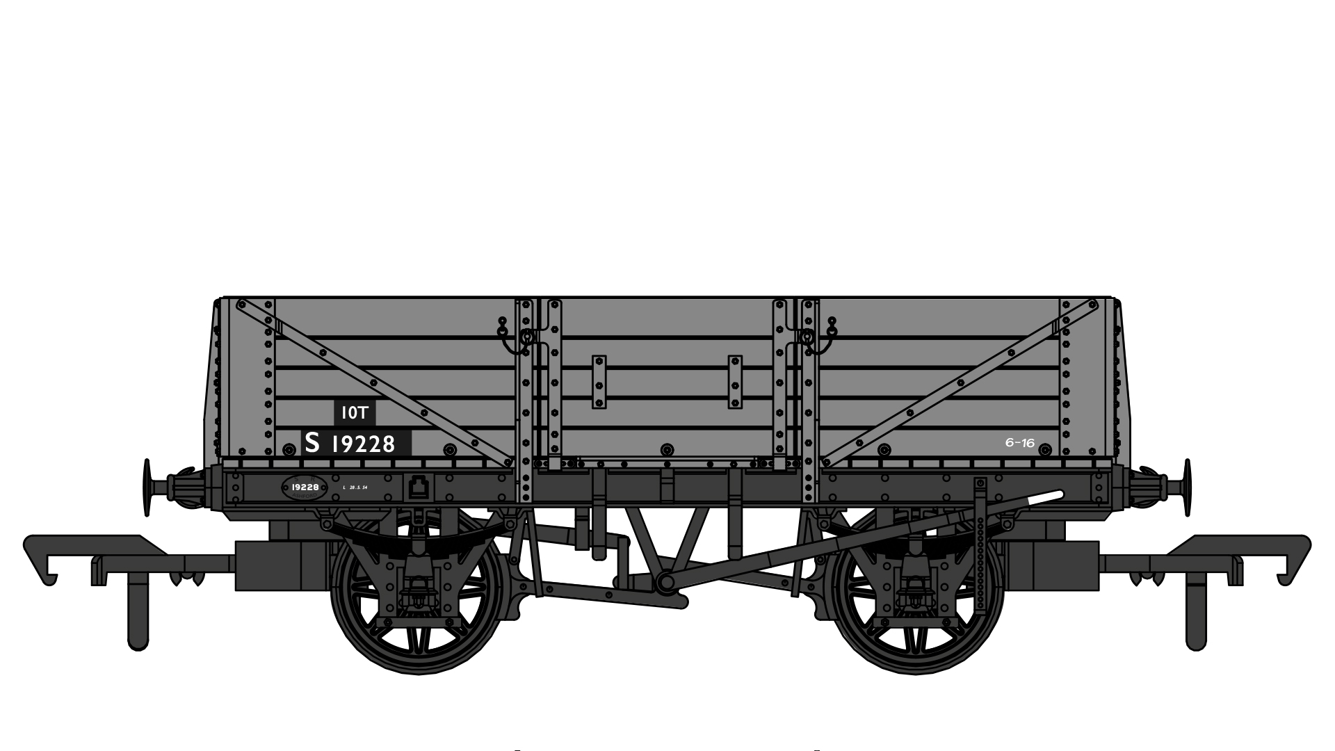 906009 D1347 5 plank open – BR no.S19228 (image for) 906009 D1347 5 plank open – BR no.S19228