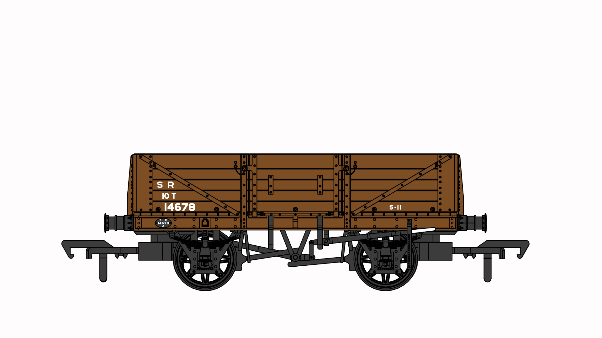 906016 D1349 5 plank open – SR no.14678 (image for) 906016 D1349 5 plank open – SR no.14678