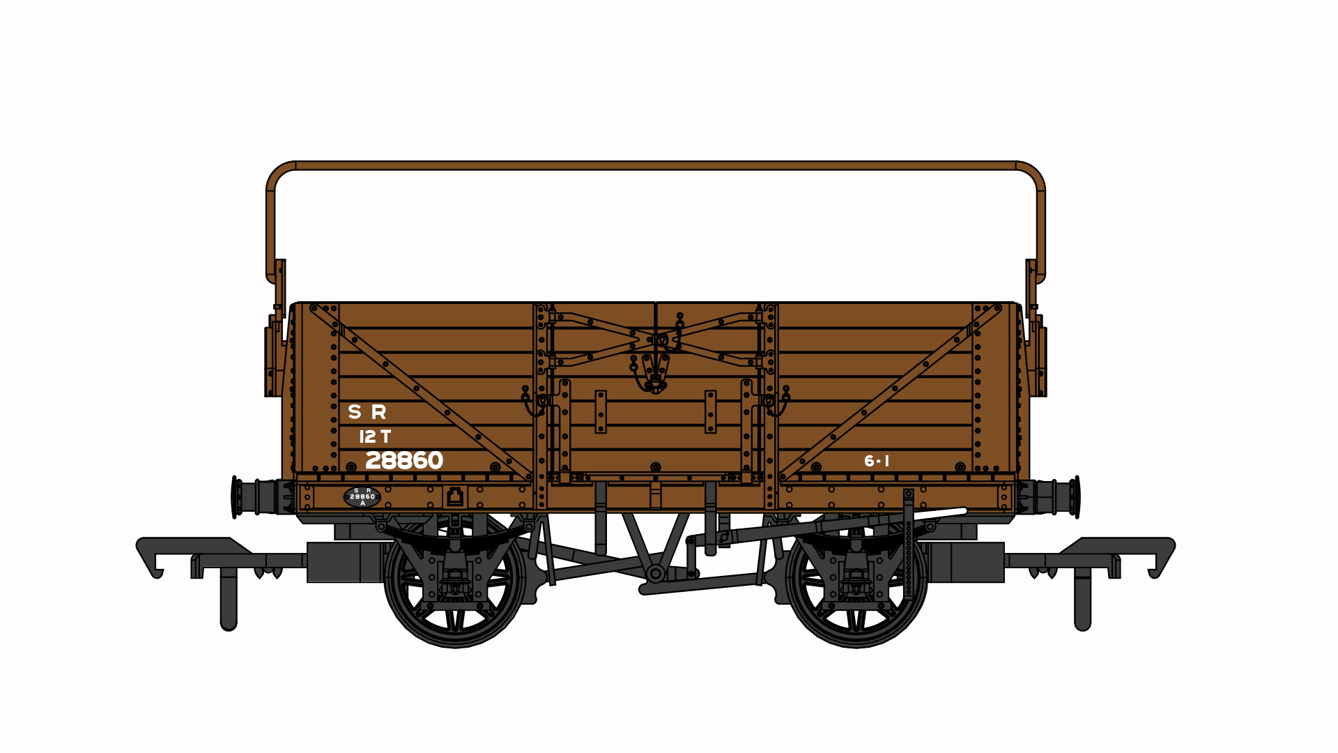 907006 D1355 7 plank open – SR no.28860 (image for) 907006 D1355 7 plank open – SR no.28860