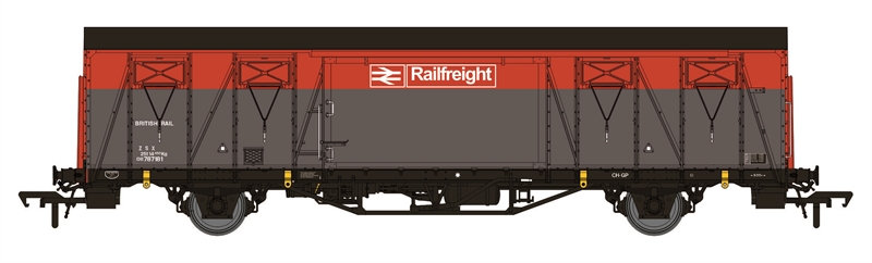 910006 VIX FERRY VAN ZSX NO. DB787181, RAILFREIGHT RED/GREY (image for) 910006 VIX FERRY VAN ZSX NO. DB787181, RAILFREIGHT RED/GREY