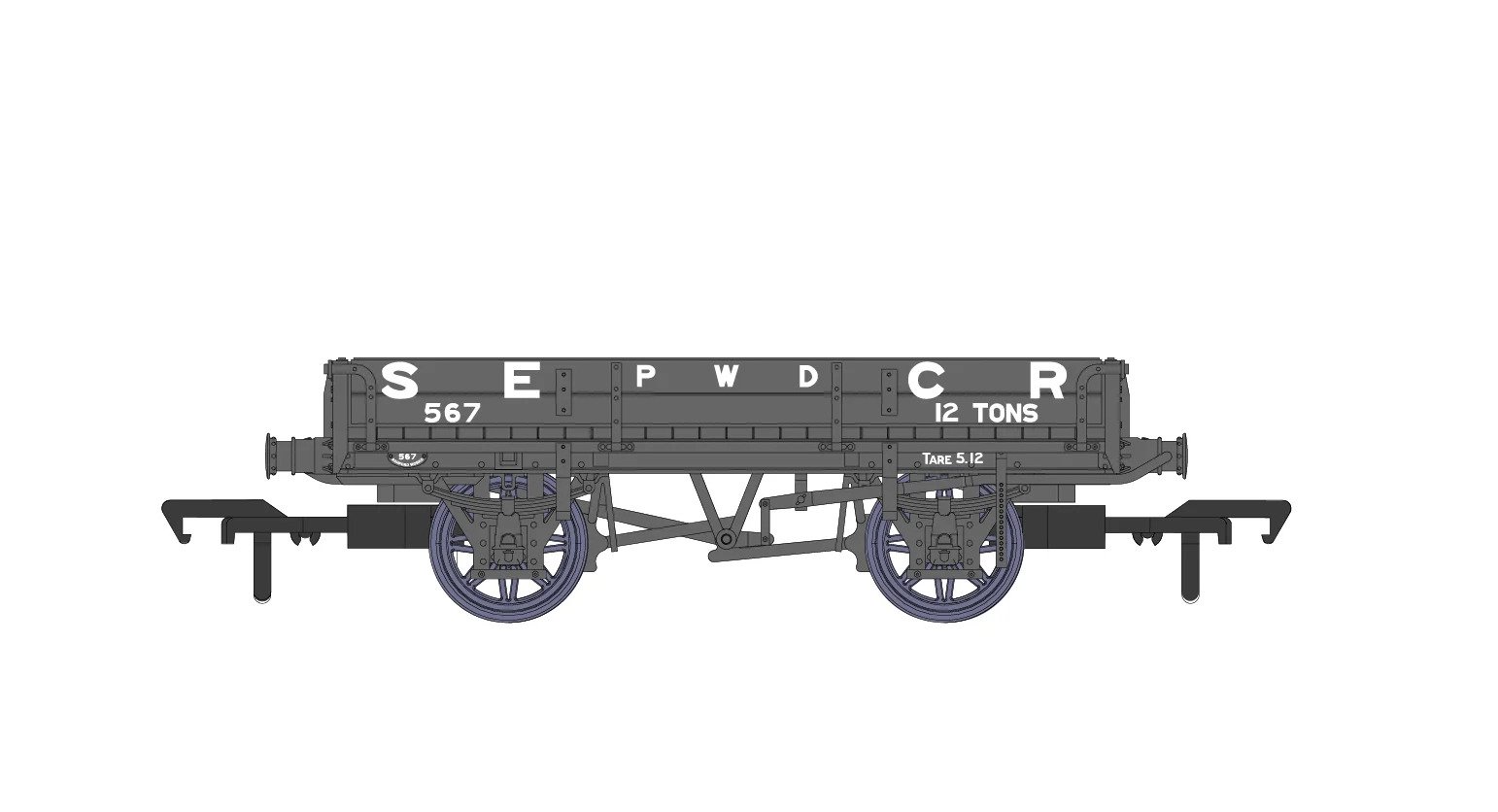 928001 D1744 Ballast Wagon – SECR No.567 (image for) 928001 D1744 Ballast Wagon – SECR No.567