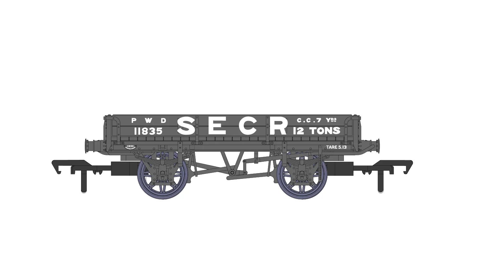 928002 D1744 Ballast Wagon – SECR No.11835 (image for) 928002 D1744 Ballast Wagon – SECR No.11835