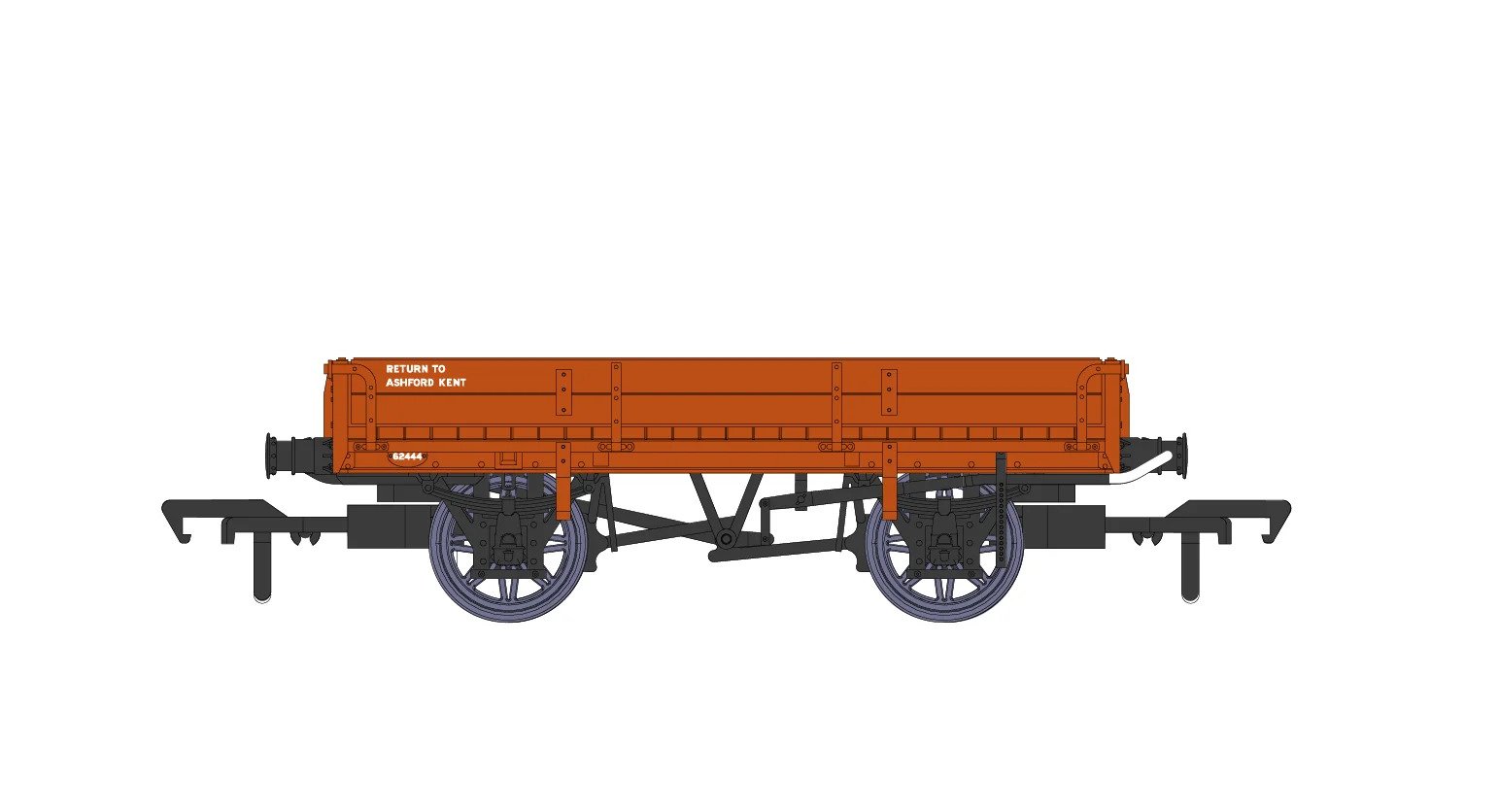 928008 D1744 Ballast Wagon – BR Departmental 62444 (image for) 928008 D1744 Ballast Wagon – BR Departmental 62444