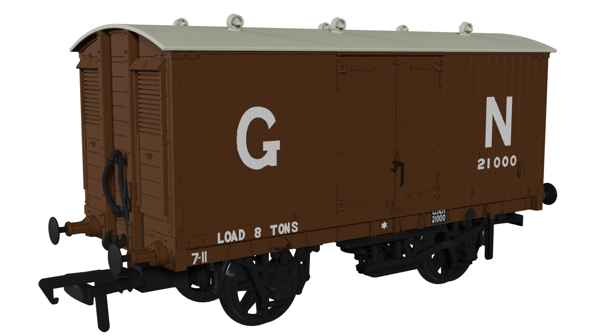 930002 GNR 8 Ton Van – GN Livery No.21000 (image for) 930002 GNR 8 Ton Van – GN Livery No.21000