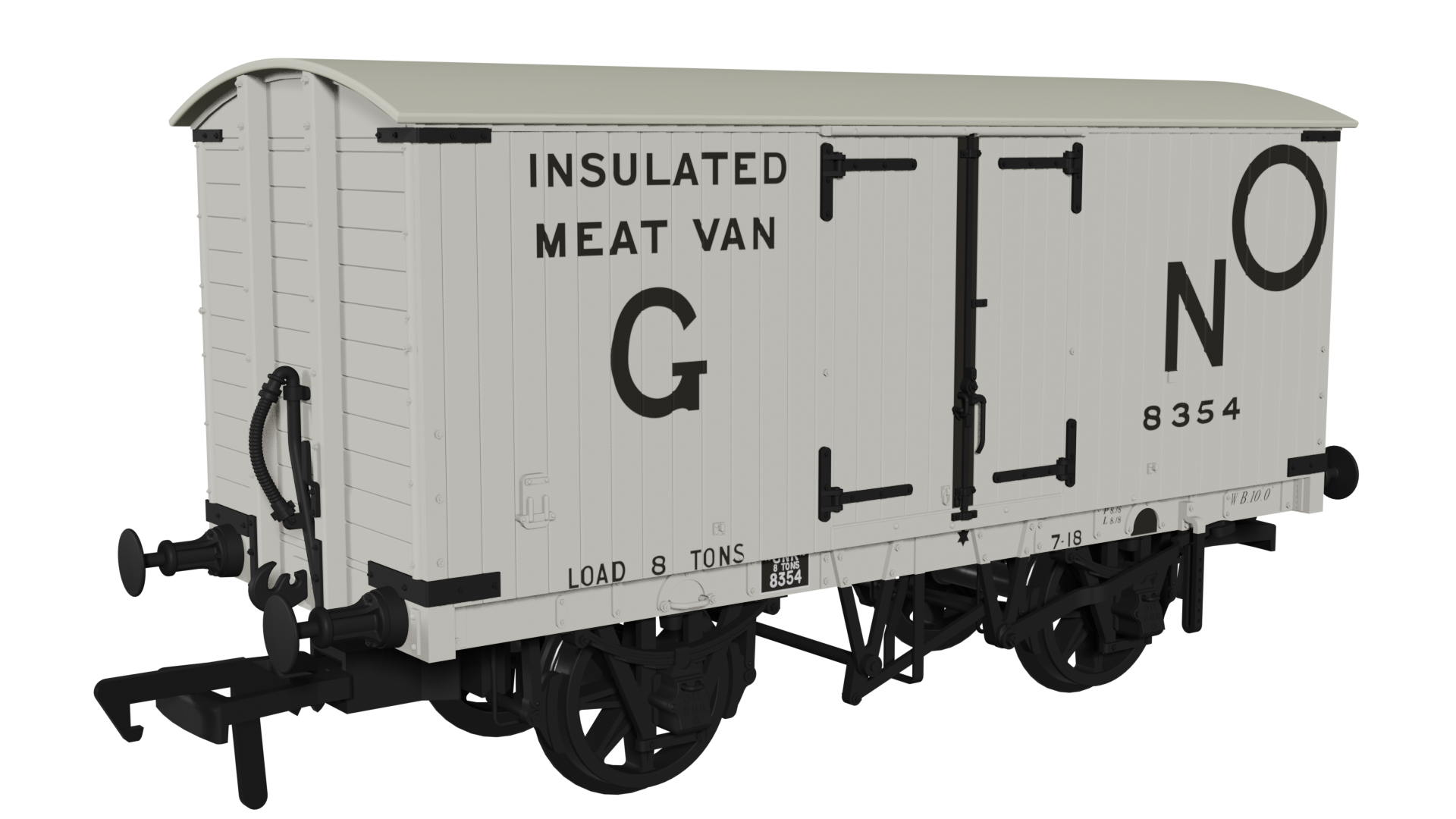 930004 GNR 8 Ton Van – GN Insulated Meat Livery No.8354 (image for) 930004 GNR 8 Ton Van – GN Insulated Meat Livery No.8354