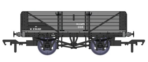 937011 LMS Dia.1666 Open – No.M234421 – BR Grey (image for) 937011 LMS Dia.1666 Open – No.M234421 – BR Grey