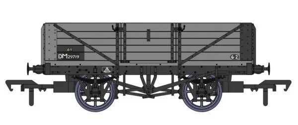 937014 LMS Dia.1666 Open – No.DM29719 – BR Grey (image for) 937014 LMS Dia.1666 Open – No.DM29719 – BR Grey