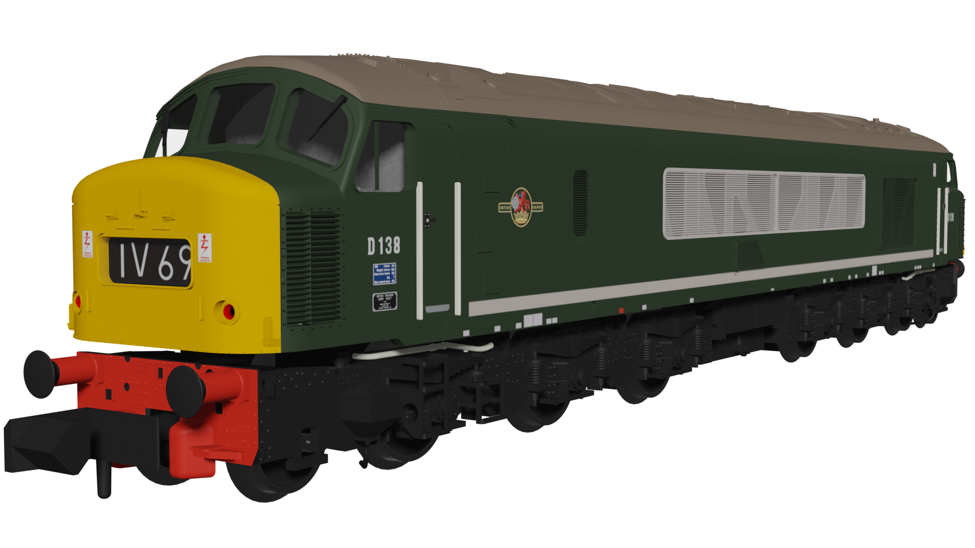 948703 Class 46 D138 BR Green SOUND (image for) 948703 Class 46 D138 BR Green SOUND
