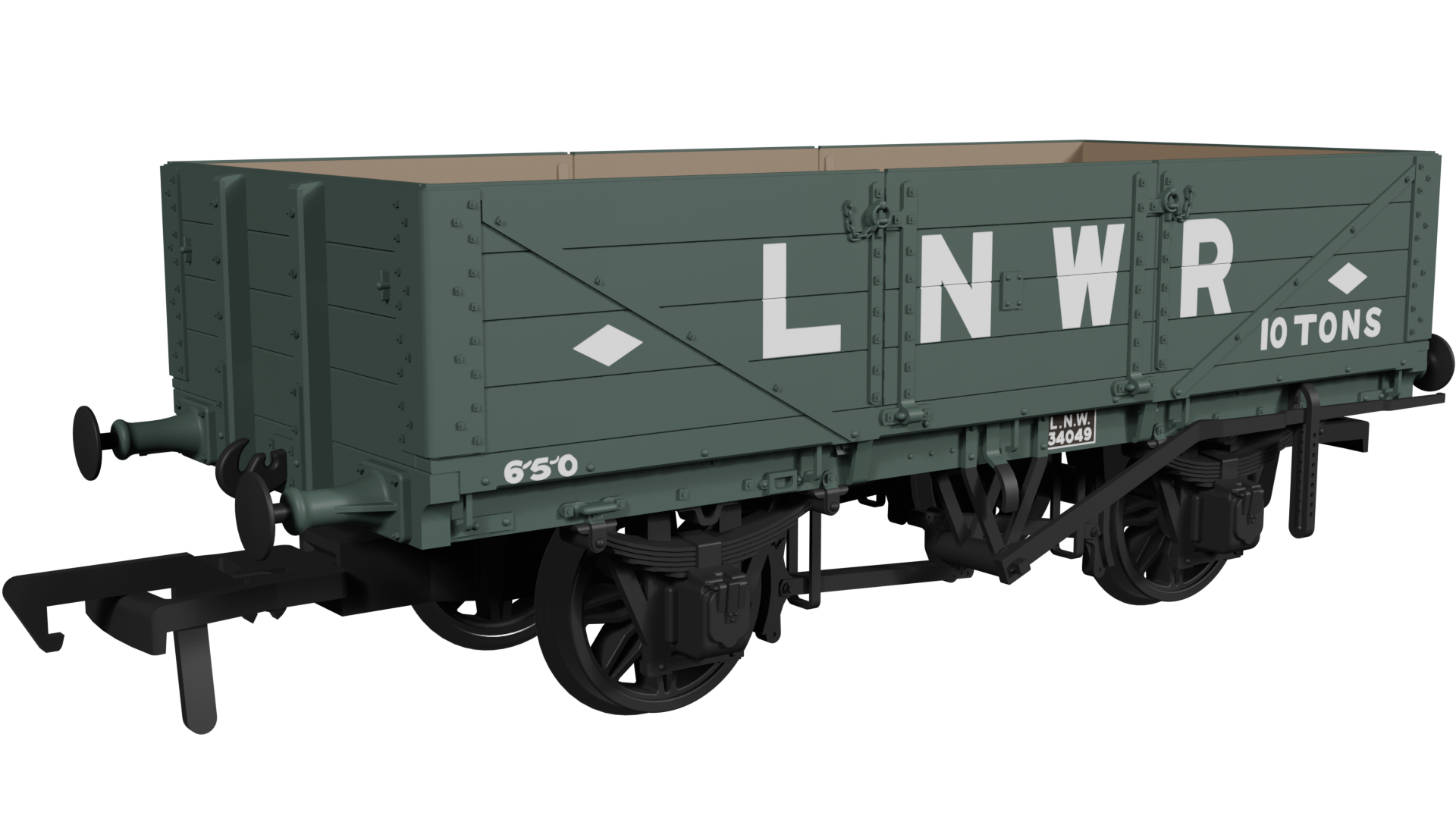 950001 LNWR D84 4-Plank Open – No.34049 LNWR Diamonds (image for) 950001 LNWR D84 4-Plank Open – No.34049 LNWR Diamonds