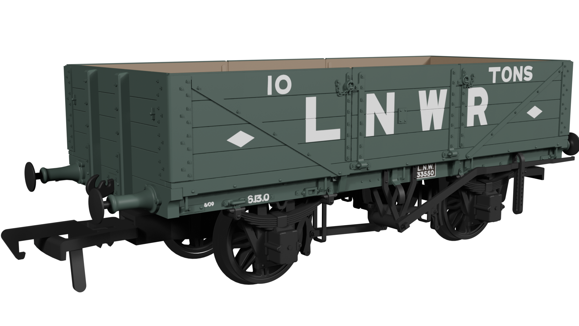 950002 LNWR D84 4-Plank Open – No.33550 LNWR Diamonds (image for) 950002 LNWR D84 4-Plank Open – No.33550 LNWR Diamonds
