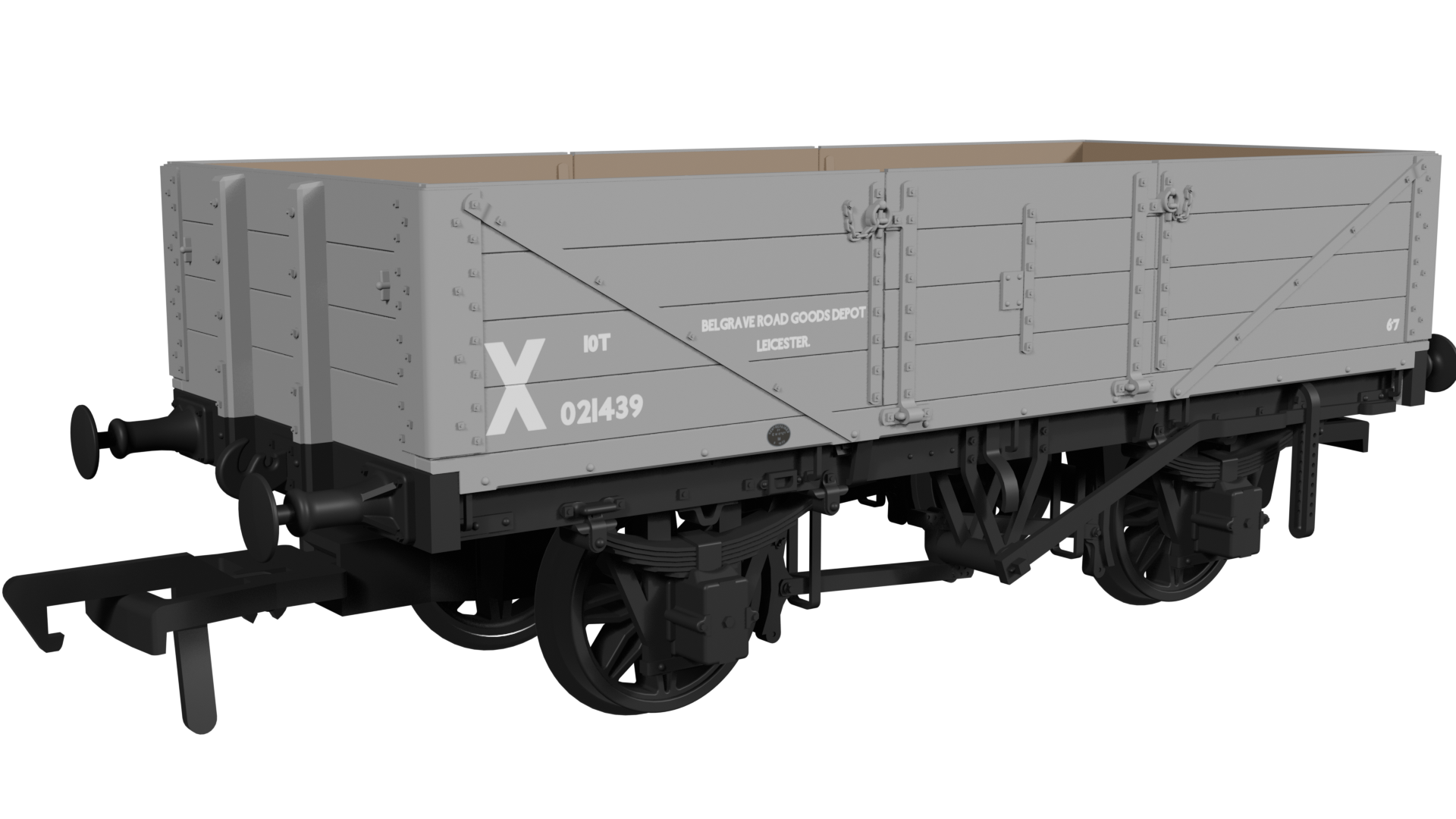 950009 LNWR D84 4-Plank Open – No.021439 BR Departmental (image for) 950009 LNWR D84 4-Plank Open – No.021439 BR Departmental