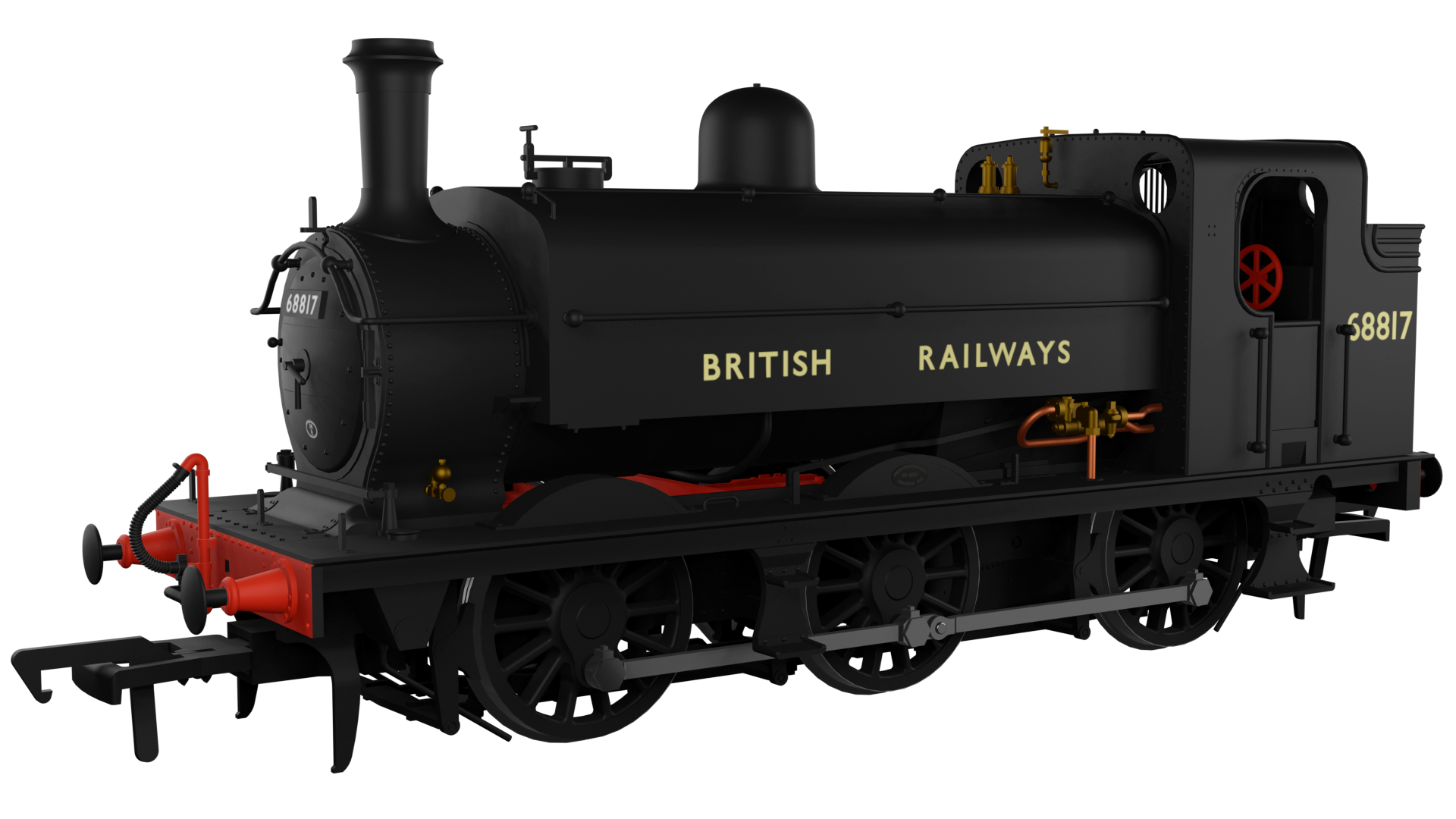 958007 LNER J52/2 No.68817 British Railways Lettering (image for) 958007 LNER J52/2 No.68817 British Railways Lettering