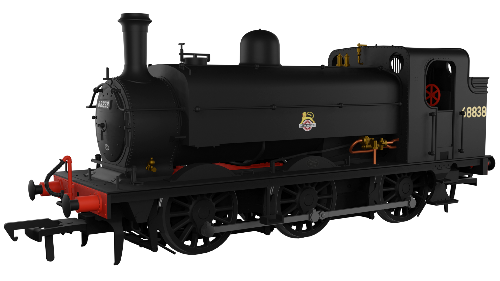 958008 LNER J52/2 No.68838 BR Unlined Black Early Crest (image for) 958008 LNER J52/2 No.68838 BR Unlined Black Early Crest