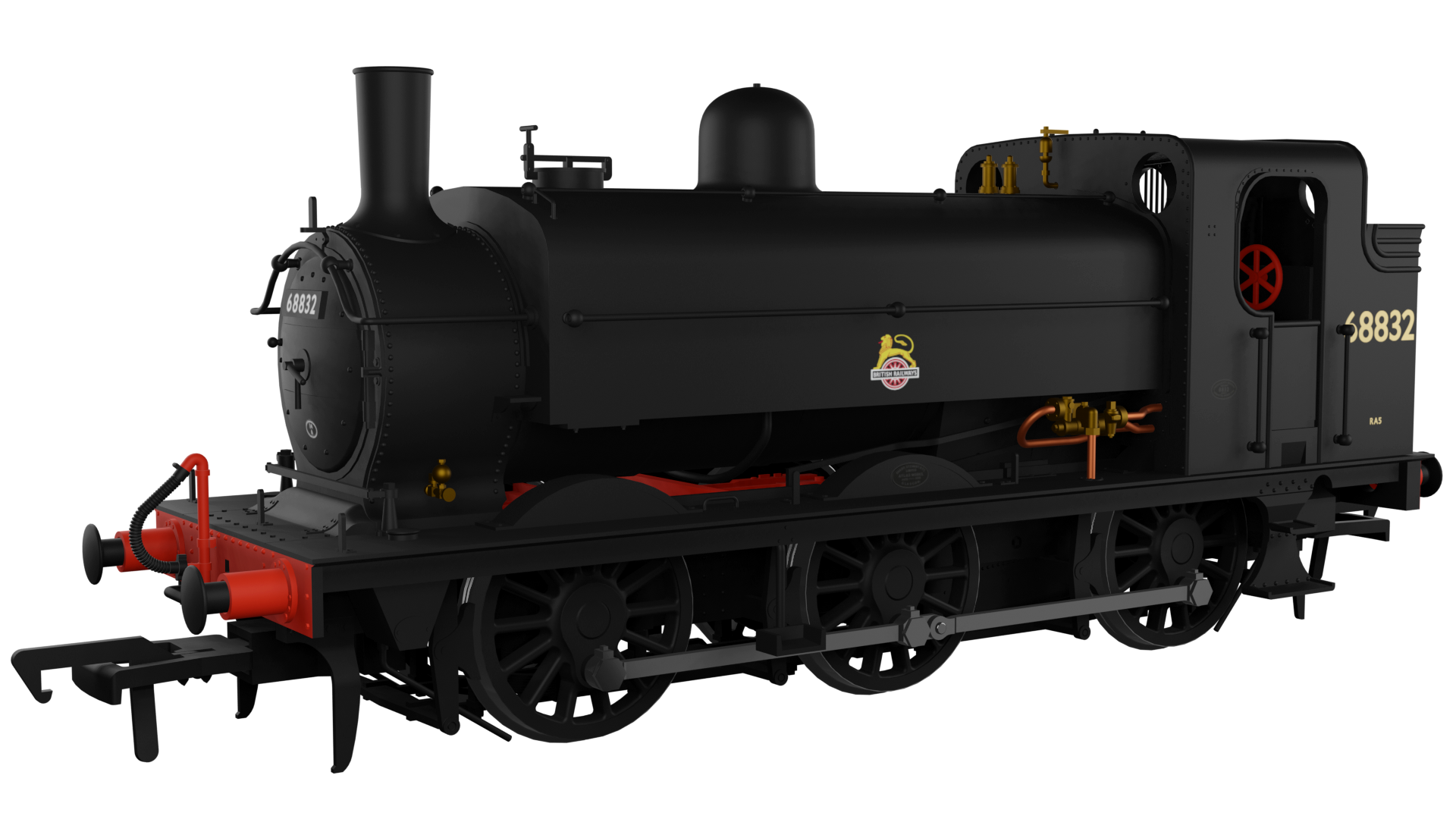958009 LNER J52/2 No.68832 BR Unlined Black Early Crest (image for) 958009 LNER J52/2 No.68832 BR Unlined Black Early Crest
