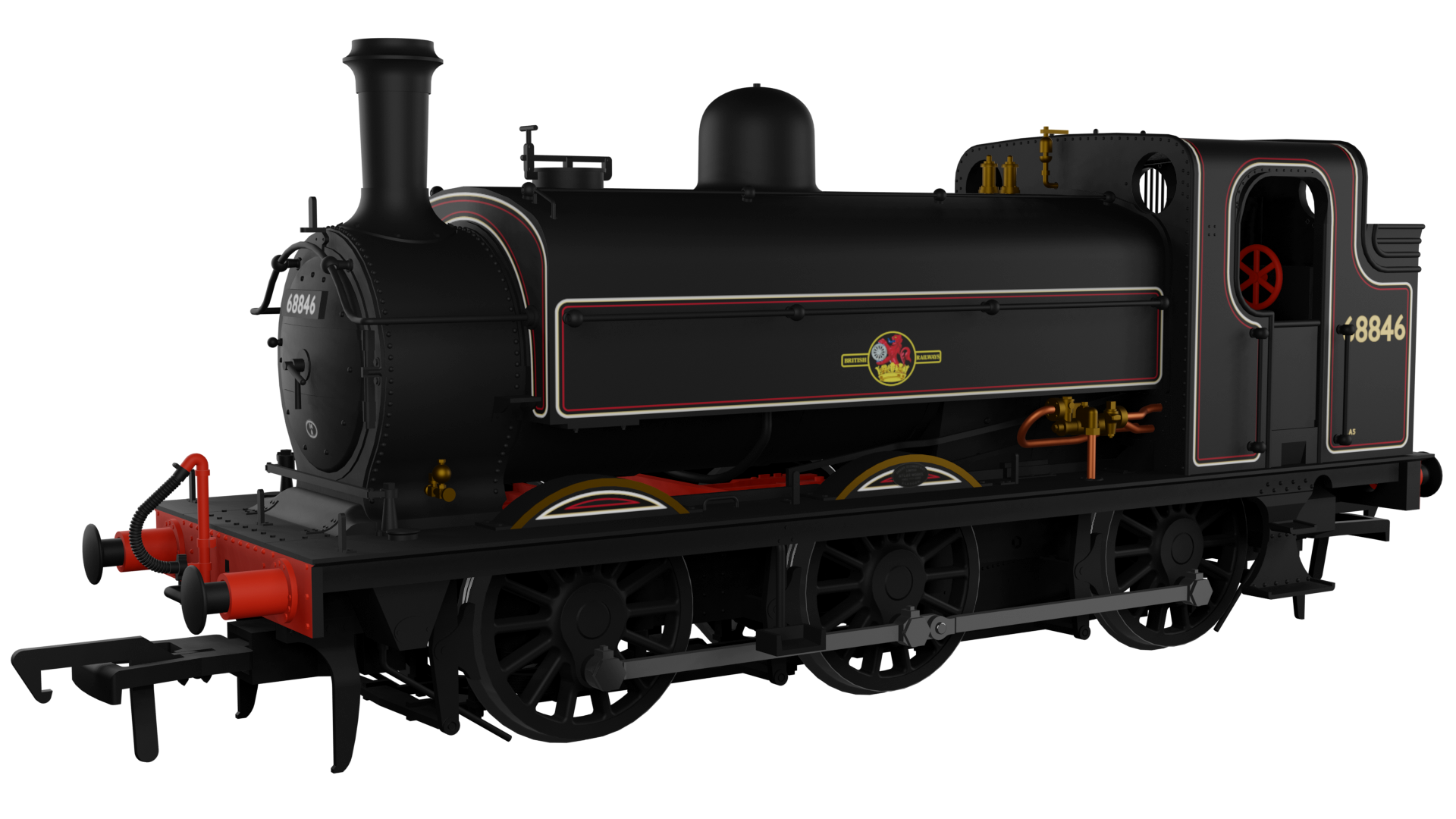 958011 LNER J52/2 No.68846 BR Lined Black Late Crest (image for) 958011 LNER J52/2 No.68846 BR Lined Black Late Crest