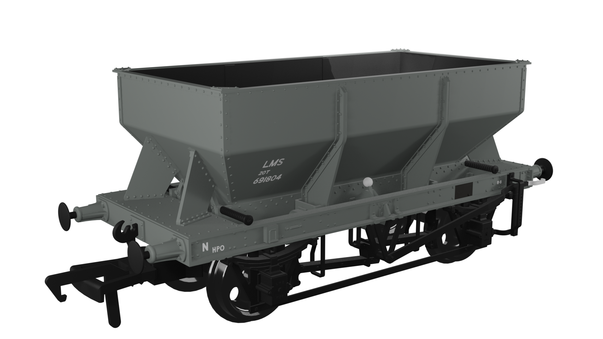 963004 LMS Iron Ore Hopper – LMS (post-36) No.691804 (image for) 963004 LMS Iron Ore Hopper – LMS (post-36) No.691804