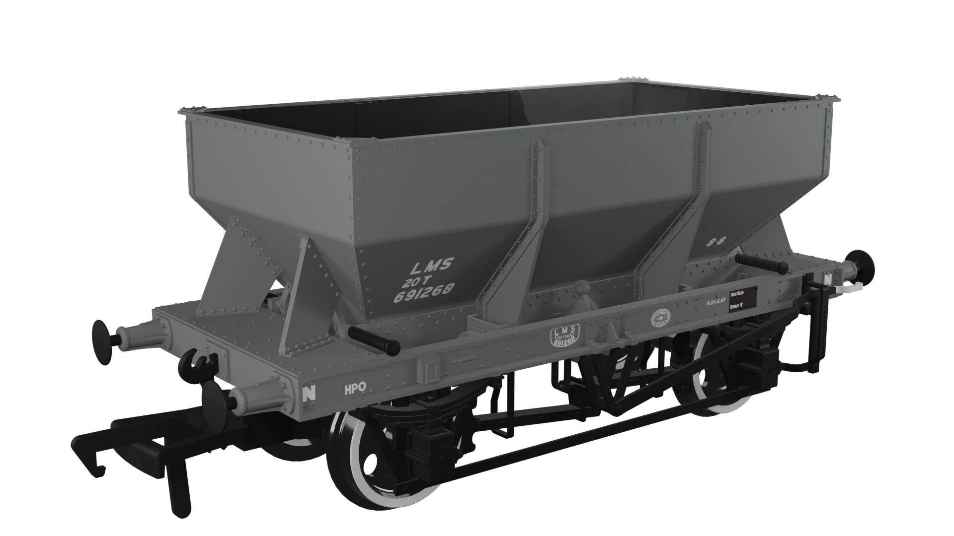 963006 LMS Iron Ore Hopper – LMS (post-36) No.691268 (image for) 963006 LMS Iron Ore Hopper – LMS (post-36) No.691268