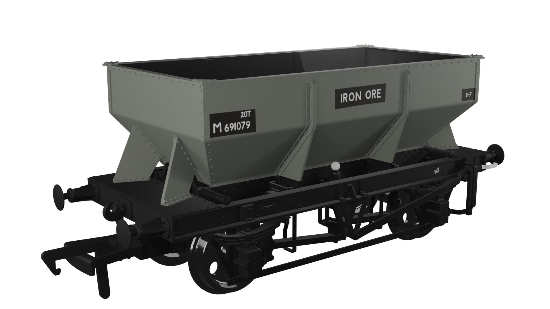 963007 LMS Iron Ore Hopper – BR (Iron Ore) No.M691079 (image for) 963007 LMS Iron Ore Hopper – BR (Iron Ore) No.M691079