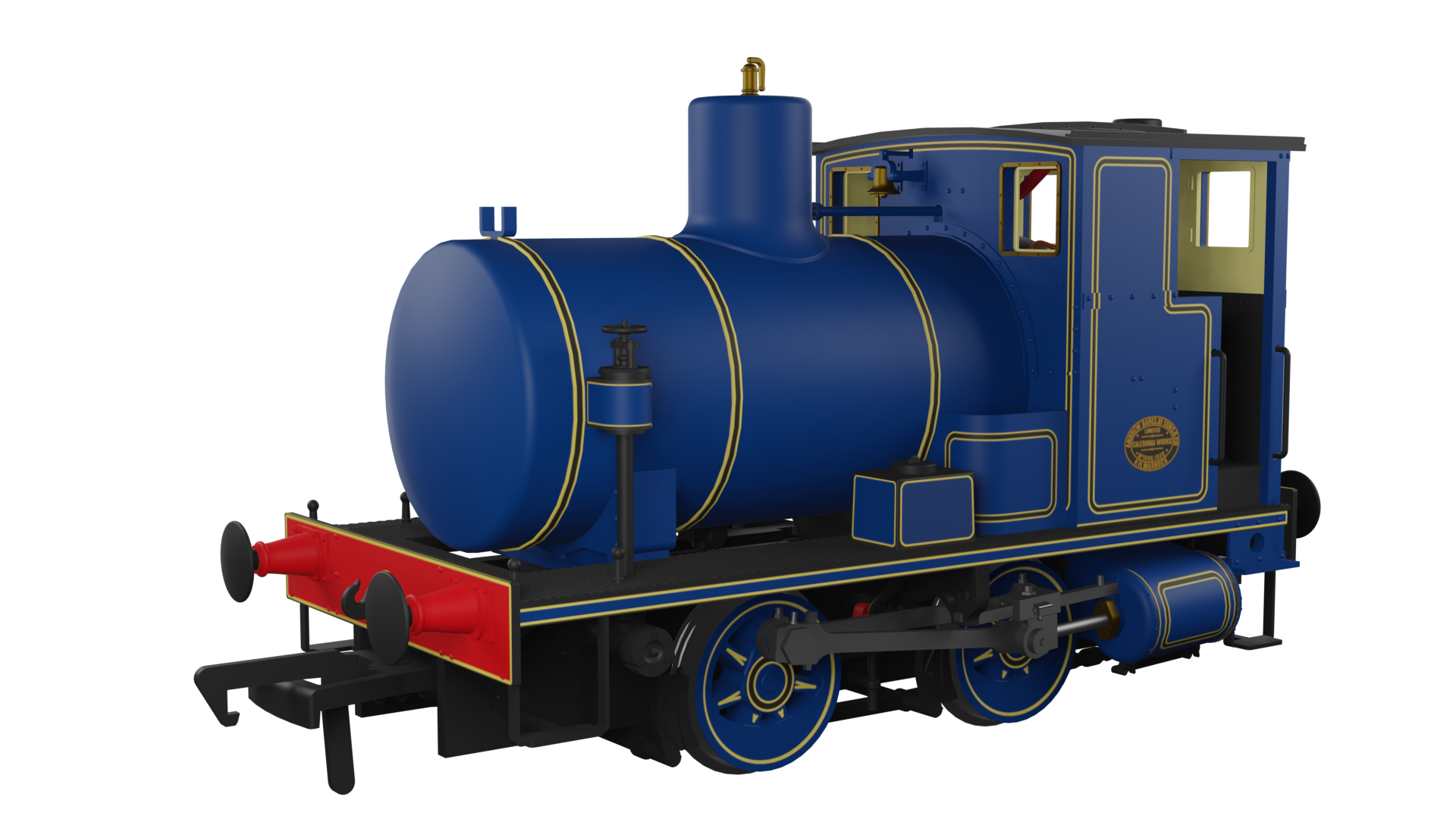 965002 Andrew Barclay Fireless 0-4-0 – Lined Caledonian Blue (image for) 965002 Andrew Barclay Fireless 0-4-0 – Lined Caledonian Blue