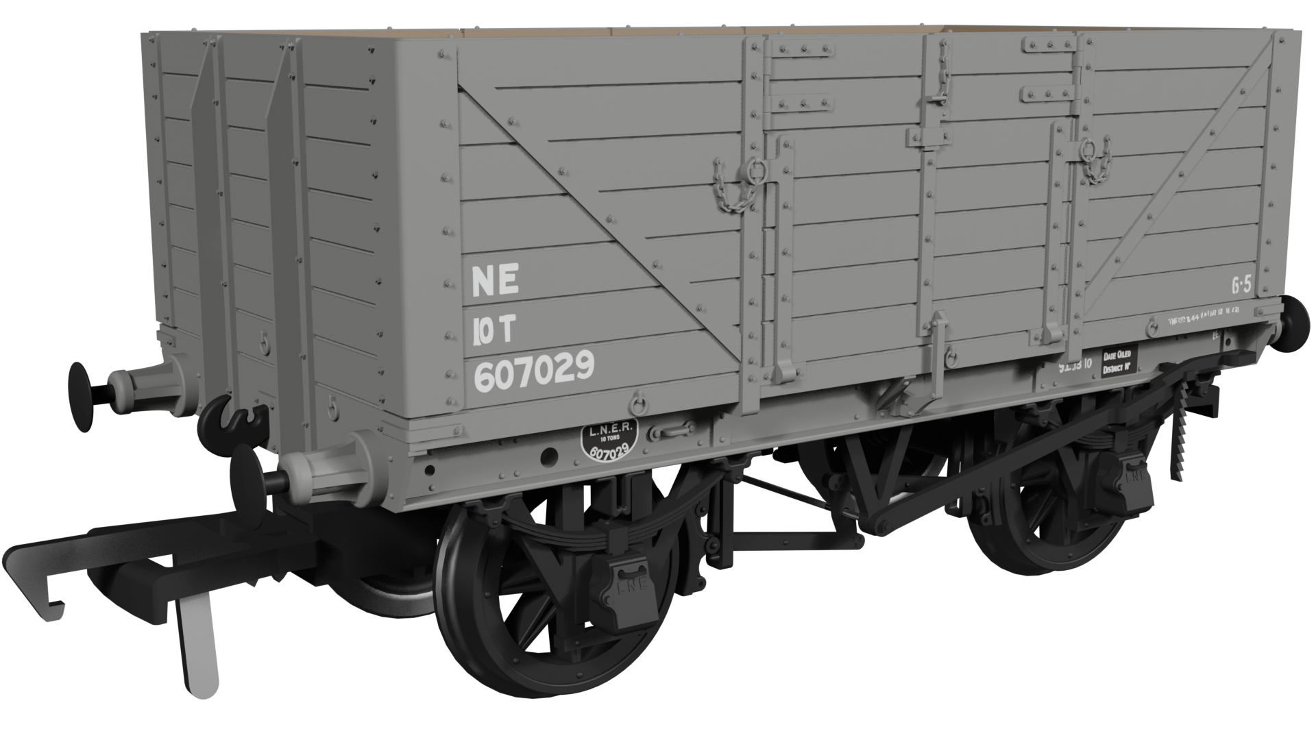 973006 GER Dia.48 7-plank – LNER (post-36) No.607029 (image for) 973006 GER Dia.48 7-plank – LNER (post-36) No.607029
