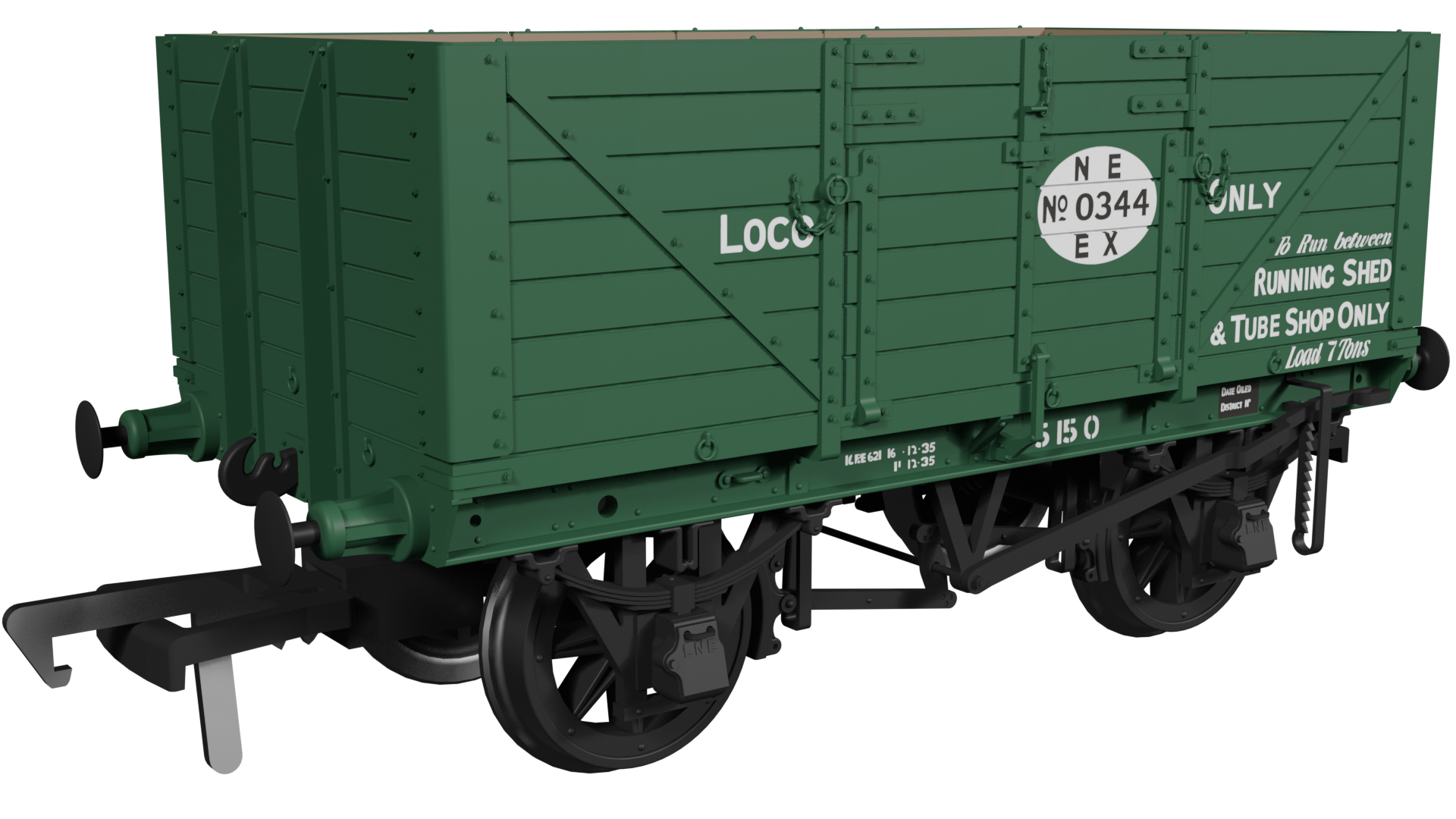 973007 GER Dia.48 7-plank – LNER Loco No.0344 (image for) 973007 GER Dia.48 7-plank – LNER Loco No.0344