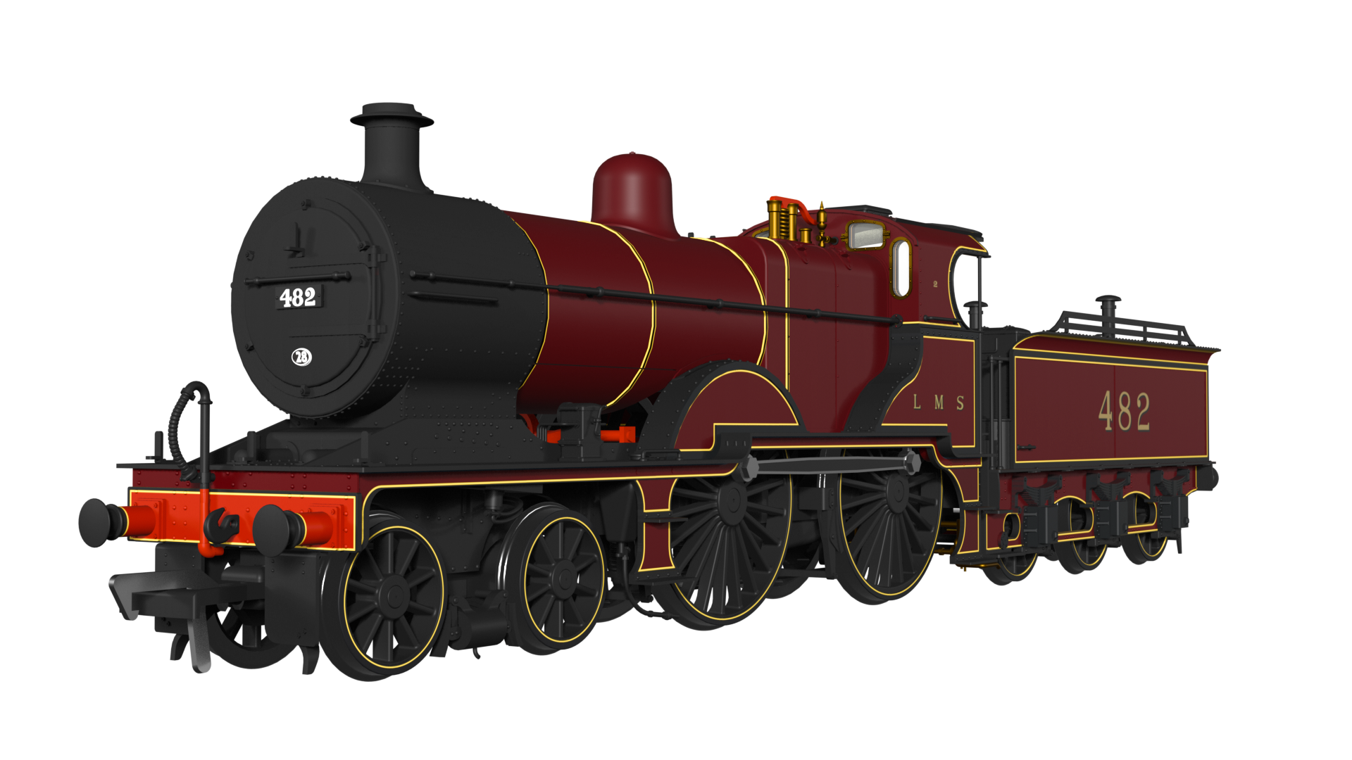 974005 MR 483 No.482 LMS Crimson (small letters) (image for) 974005 MR 483 No.482 LMS Crimson (small letters)