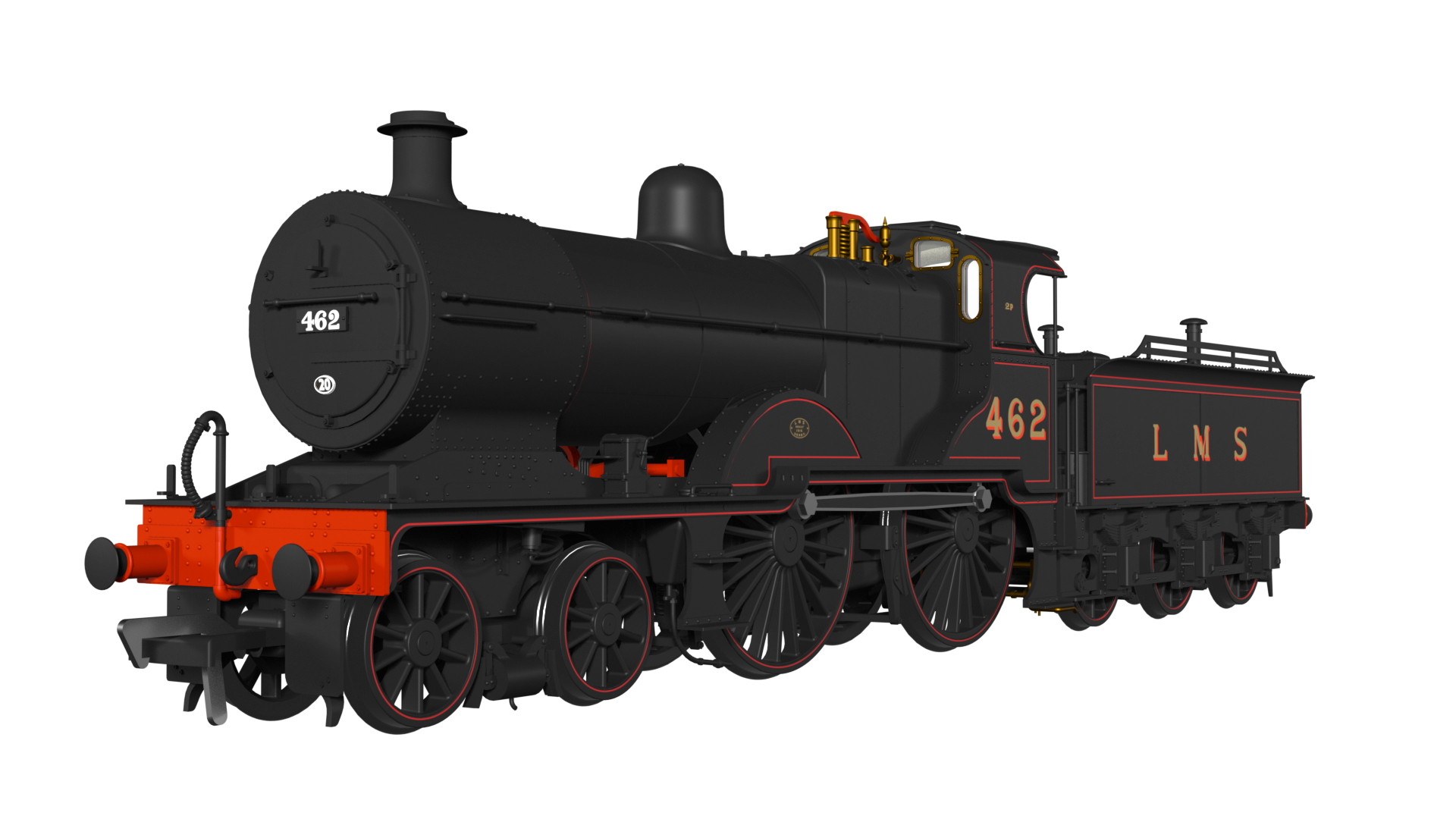 974007 MR 483 No.462 LMS Lined Black (image for) 974007 MR 483 No.462 LMS Lined Black