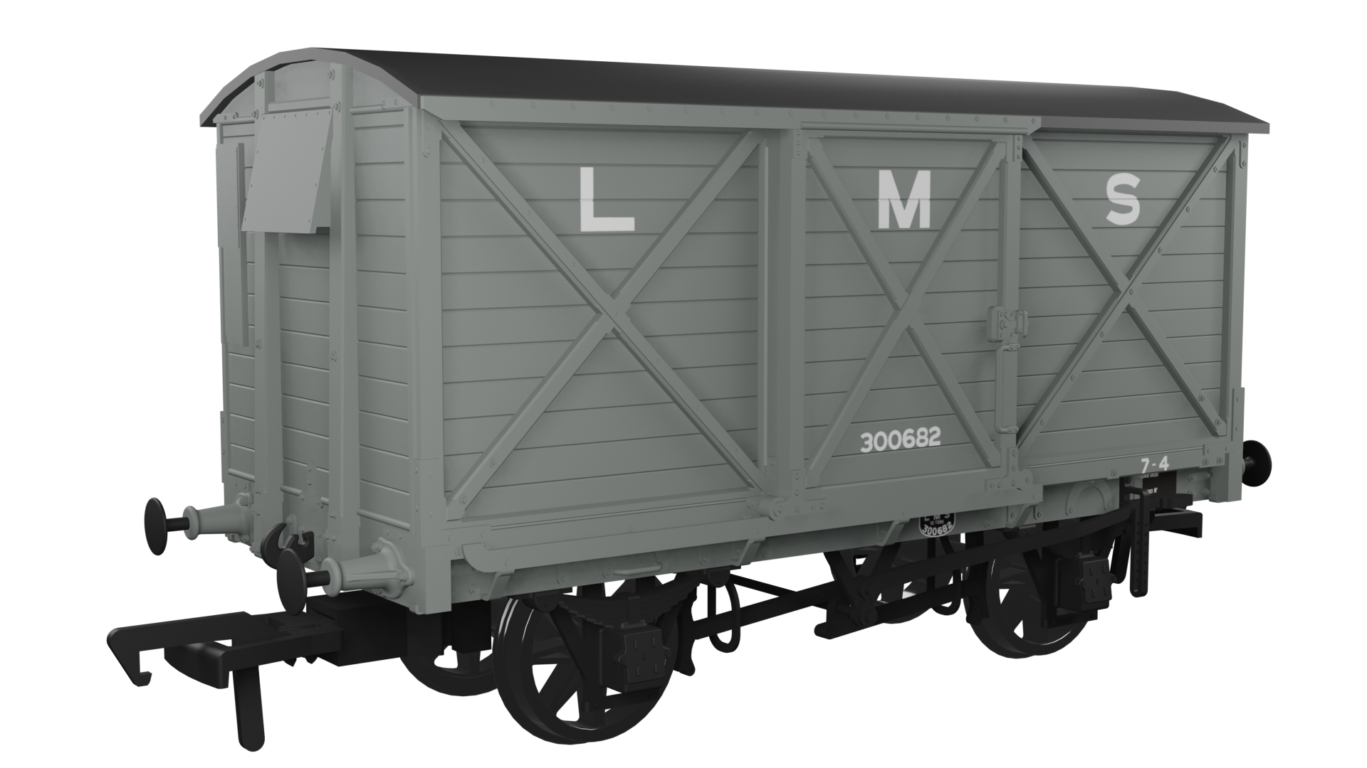 976007 CR Dia.67 10t Van – LMS (pre-36) No.300682 (image for) 976007 CR Dia.67 10t Van – LMS (pre-36) No.300682
