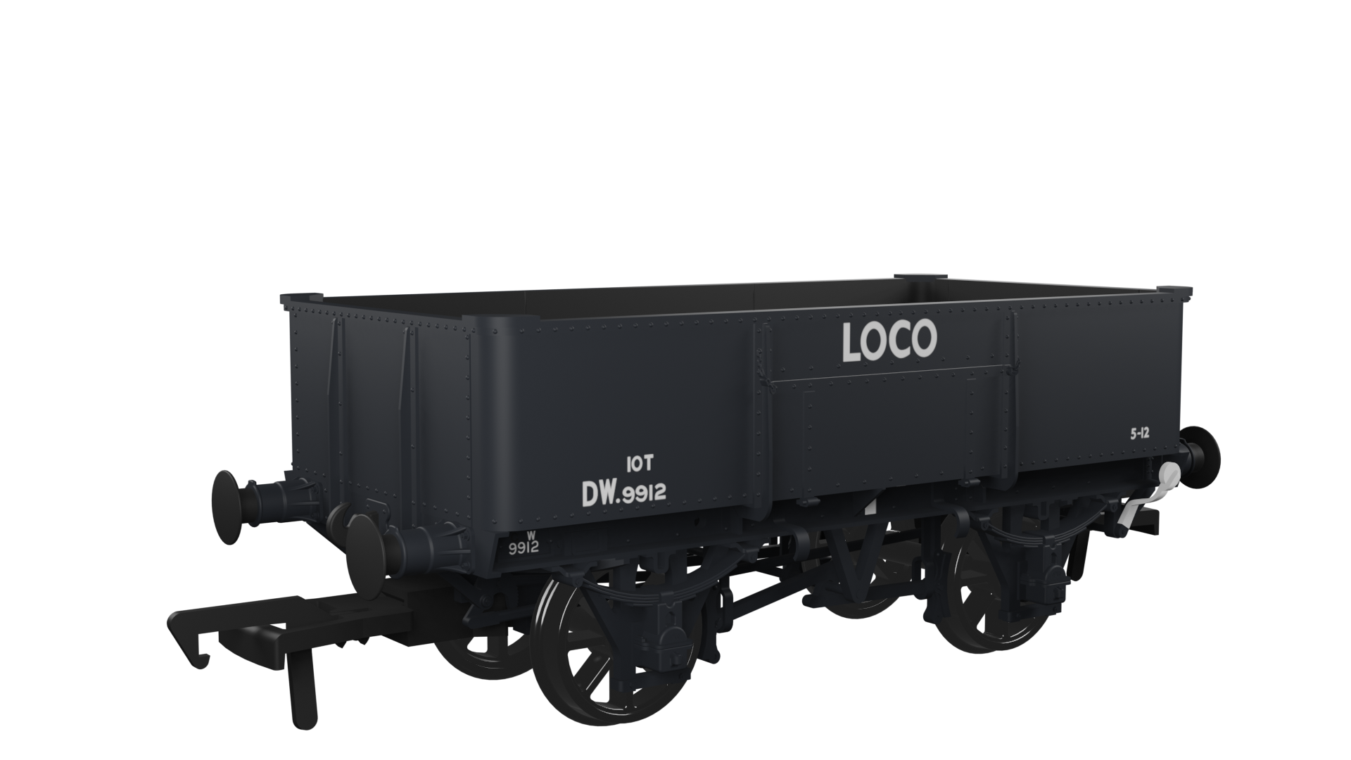 977007 Diagram N19 – BR No.9912 loco coal wagon (image for) 977007 Diagram N19 – BR No.9912 loco coal wagon
