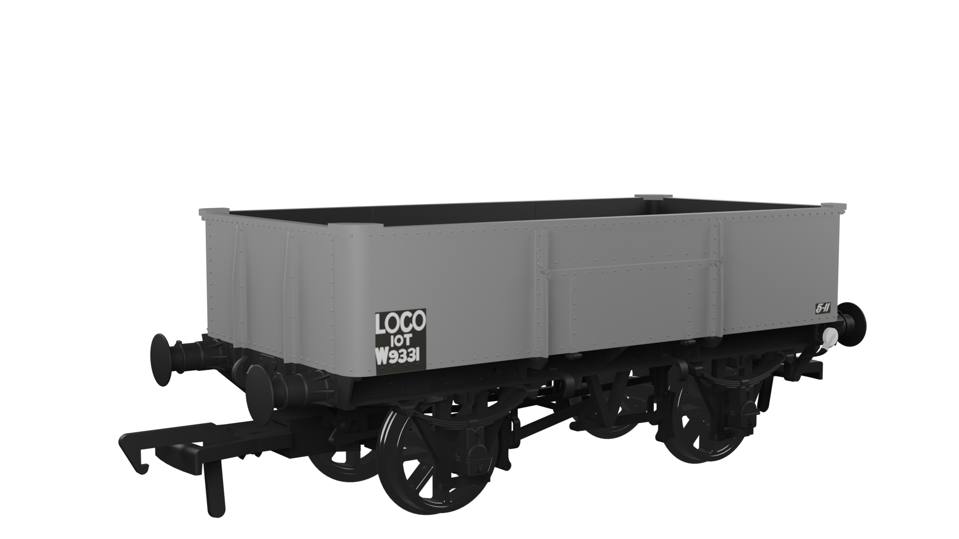 977009 Diagram N19 – BR No.W9331 loco coal wagon (image for) 977009 Diagram N19 – BR No.W9331 loco coal wagon