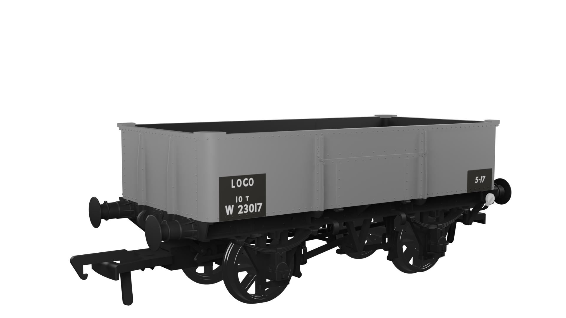 977010 Diagram N19 – BR No.W23017 loco coal wagon (image for) 977010 Diagram N19 – BR No.W23017 loco coal wagon