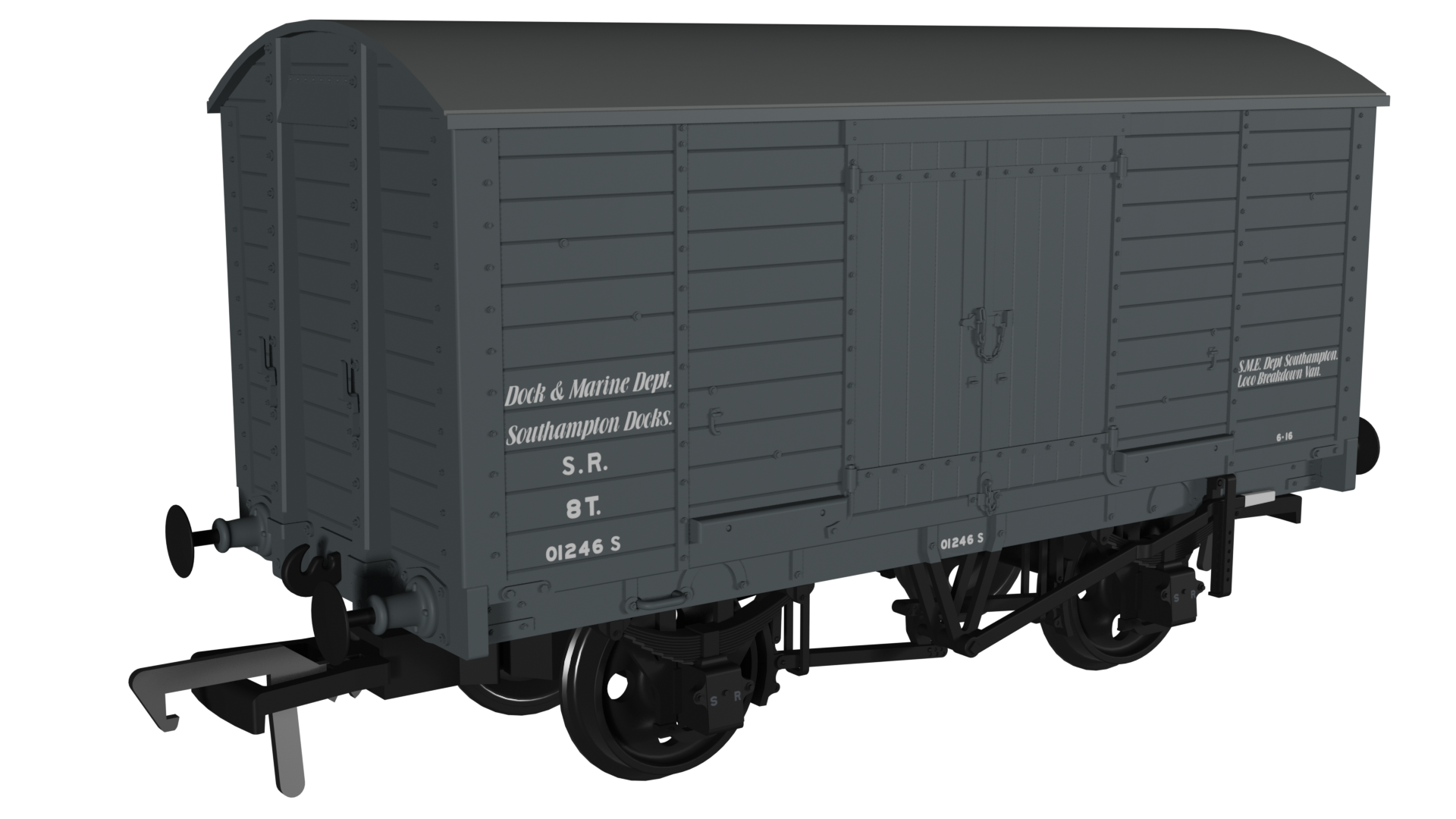 979010 LB&SCR Dia.8 Van – SR (post-36) Departmental No.01246S (image for) 979010 LB&SCR Dia.8 Van – SR (post-36) Departmental No.01246S