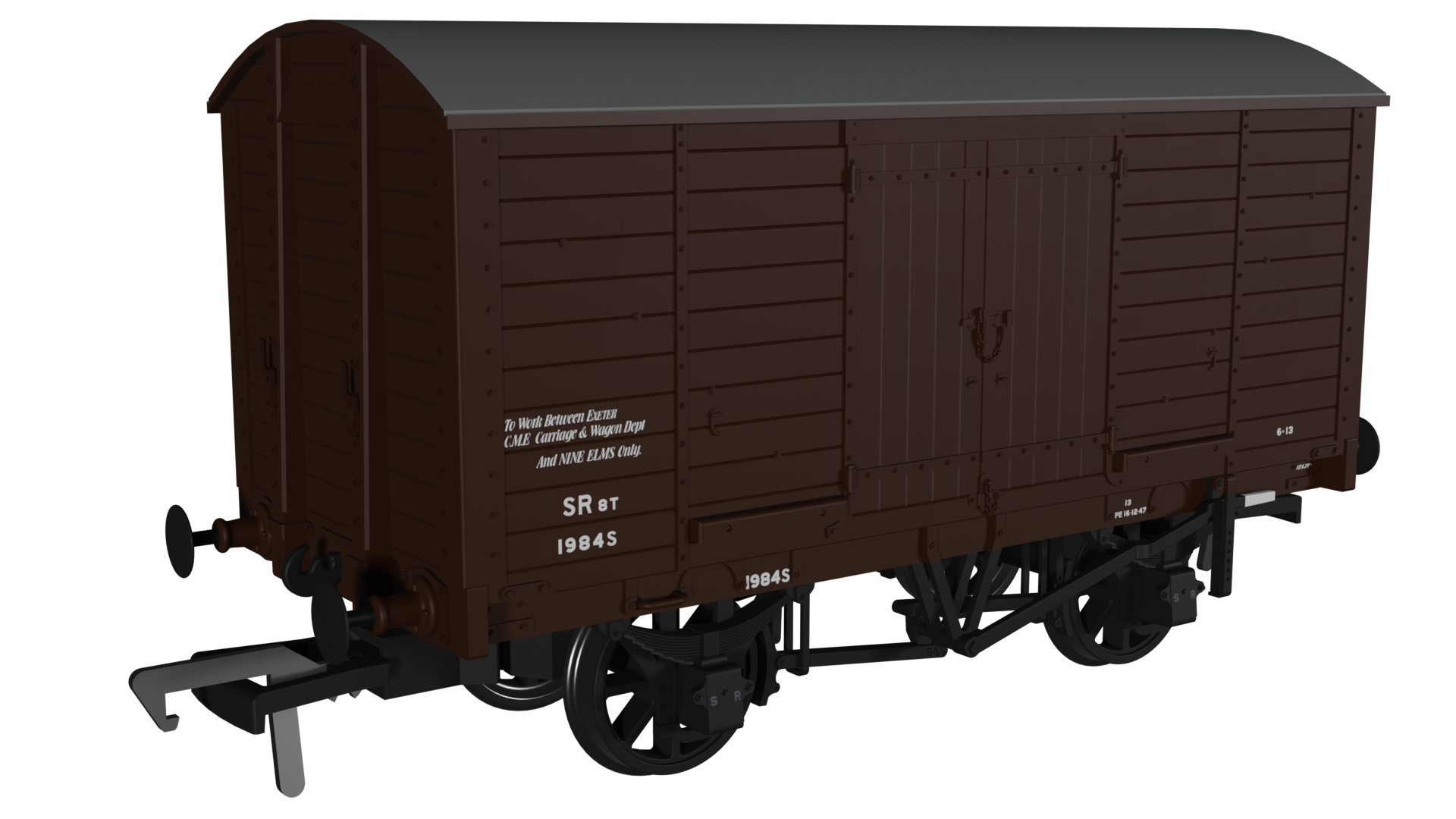 979011 LB&SCR Dia.8 Van – SR (post-36) Departmental No.1984S (image for) 979011 LB&SCR Dia.8 Van – SR (post-36) Departmental No.1984S