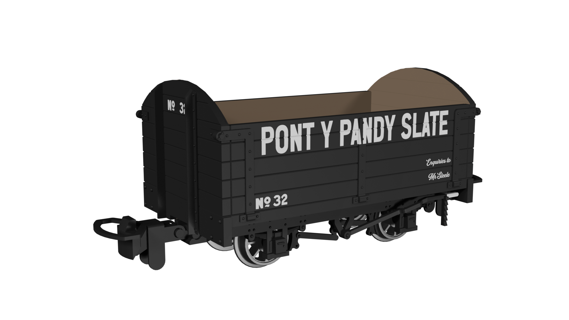 990007 Dropside Open – Pont y Pandy Slate No.32 (image for) 990007 Dropside Open – Pont y Pandy Slate No.32