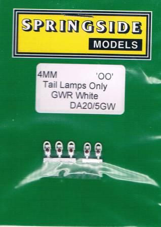 DA20/5GW GWR Tail Lamps White (image for) DA20/5GW GWR Tail Lamps White