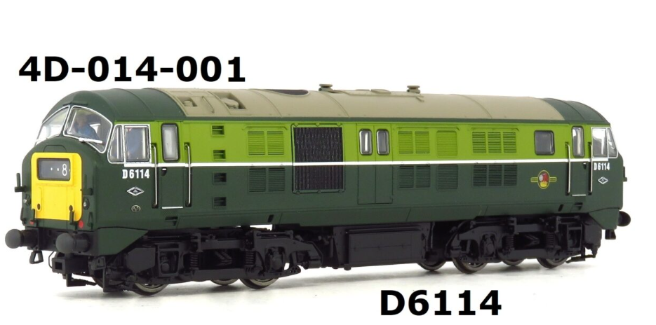 4D-014-001 Class 29 D6114 in BR two tone green with syp (image for) 4D-014-001 Class 29 D6114 in BR two tone green with syp