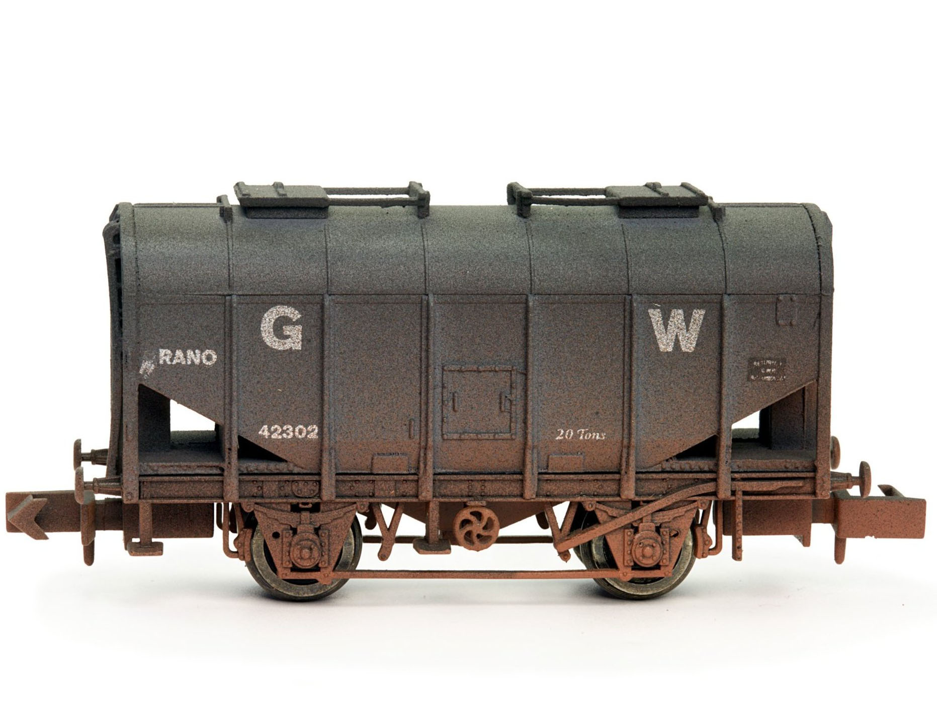 2F-036-007 GWR Grano Hopper Weathered (image for) 2F-036-007 GWR Grano Hopper Weathered
