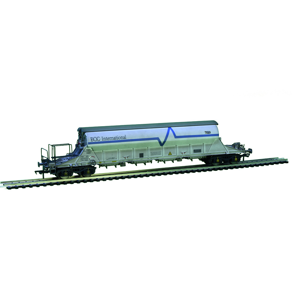 E87031 PBA Tiger wagon ECC International weathered (image for) E87031 PBA Tiger wagon ECC International weathered