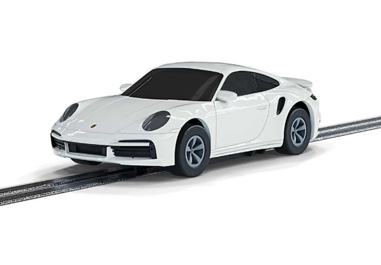 G2214 Micro Scalextric Porsche 911 Turbo Car - White 9v. (image for) G2214 Micro Scalextric Porsche 911 Turbo Car - White 9v.