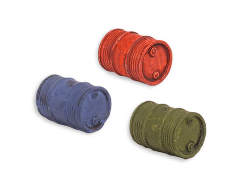 LK-770 Lineside Oil Drums On Side (x3) (image for) LK-770 Lineside Oil Drums On Side (x3)