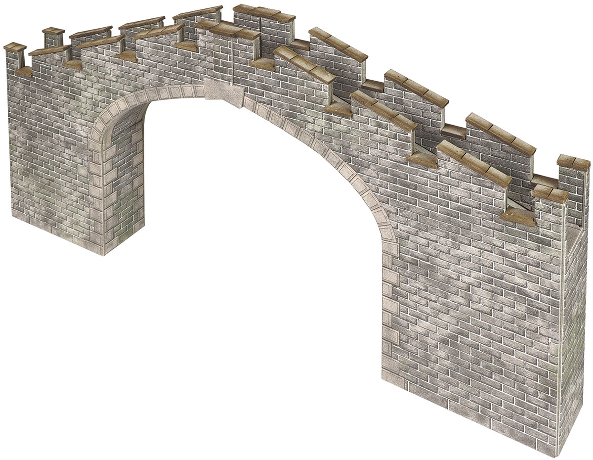 PN196 N SCALE CASTLE WALL BRIDGE (image for) PN196 N SCALE CASTLE WALL BRIDGE
