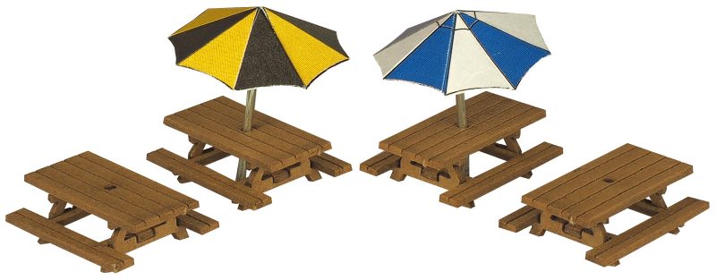 PN810 N Scale Picnic Tables (image for) PN810 N Scale Picnic Tables