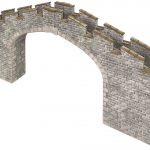 PO296 00/H0 SCALE CASTLE WALL BRIDGE (image for) PO296 00/H0 SCALE CASTLE WALL BRIDGE