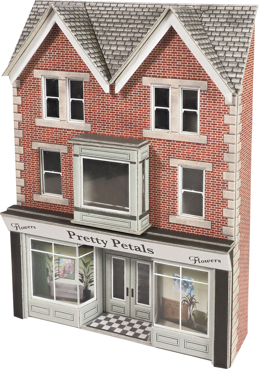 PO374 00/H0 SCALE NO. 7 HIGH STREET LOW RELIEF SHOP FRONT (image for) PO374 00/H0 SCALE NO. 7 HIGH STREET LOW RELIEF SHOP FRONT