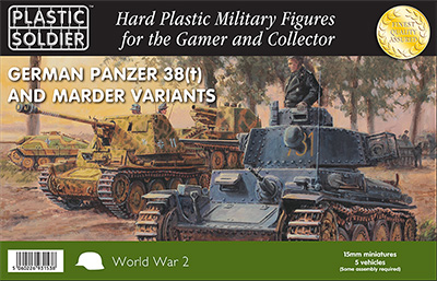 WW2V15025 Panzer 38T with Marder options (image for) WW2V15025 Panzer 38T with Marder options