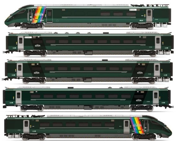R3872 GWR, Class 800, Trainbow Train Pack (image for) R3872 GWR, Class 800, Trainbow Train Pack