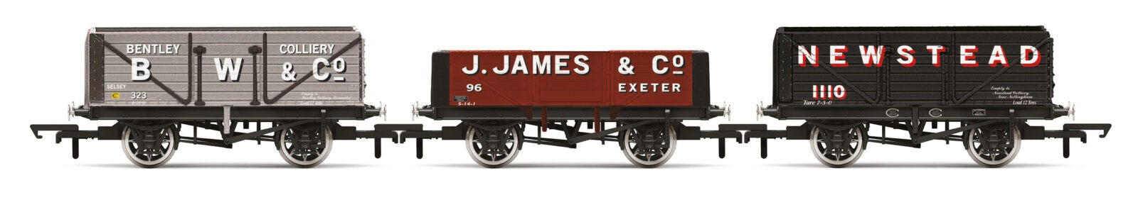 R60103 Triple Wagon Pack, B.W & Co, J. James & Co. & Newstead (image for) R60103 Triple Wagon Pack, B.W & Co, J. James & Co. & Newstead