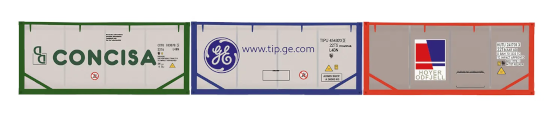 R60130 Concisa, TIP & Hoyer Container Pack 3 x 20' Tanktainers (image for) R60130 Concisa, TIP & Hoyer Container Pack 3 x 20' Tanktainers