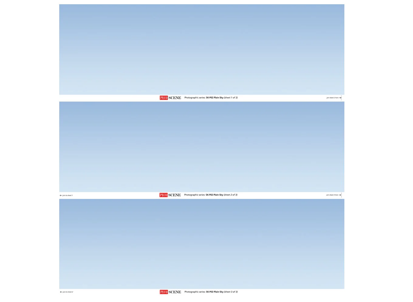 SK-P02 Photographic Backscene Plain Sky (image for) SK-P02 Photographic Backscene Plain Sky